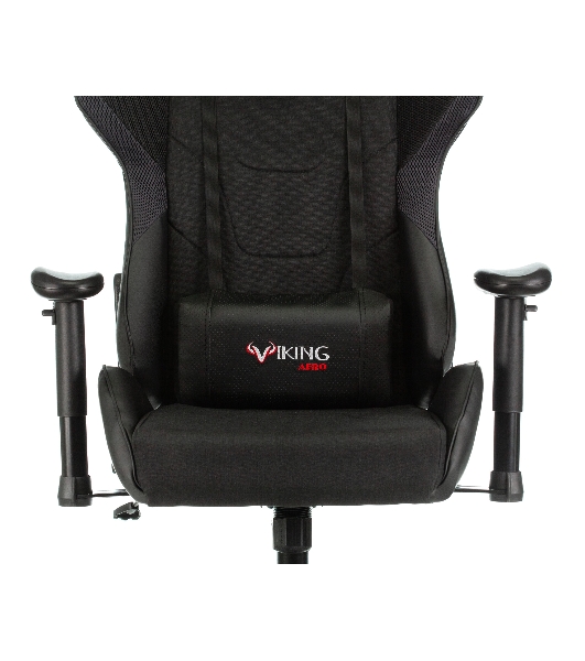 Кресло Бюрократ VIKING 4 AERO BLACK EDITION черный, экокожа, 120 кг, механизм качания