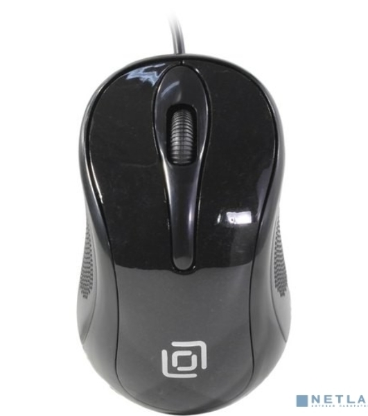Мышь проводная Oklick 385M черный, 1000 dpi, USB, кнопки - 3