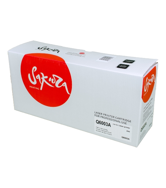 Картридж лазерный Sakura Q6003A для LaserJet 1600/2600n/2605/2605dn/2605dtn/CM1015MFP/CM1017MFP, пурпурный, 2000 к.