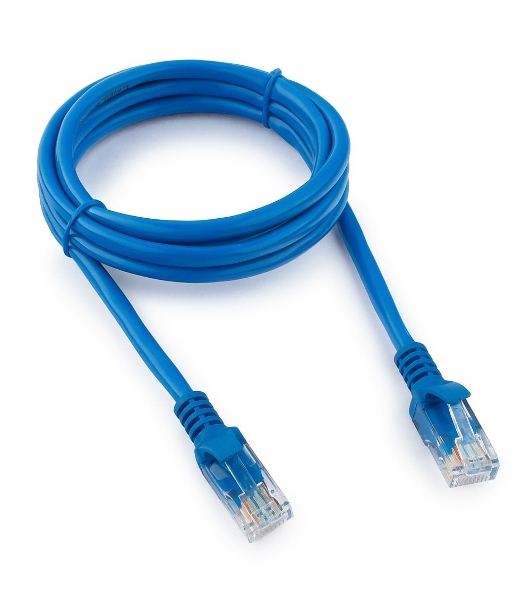 Патч-корд UTP Cablexpert cat.5e, 1.5м, литой, многожильный, синий