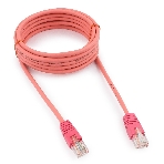 Патч-корд UTP Cablexpert cat.5e, 3м, литой, многожильный, розовый, фото 1