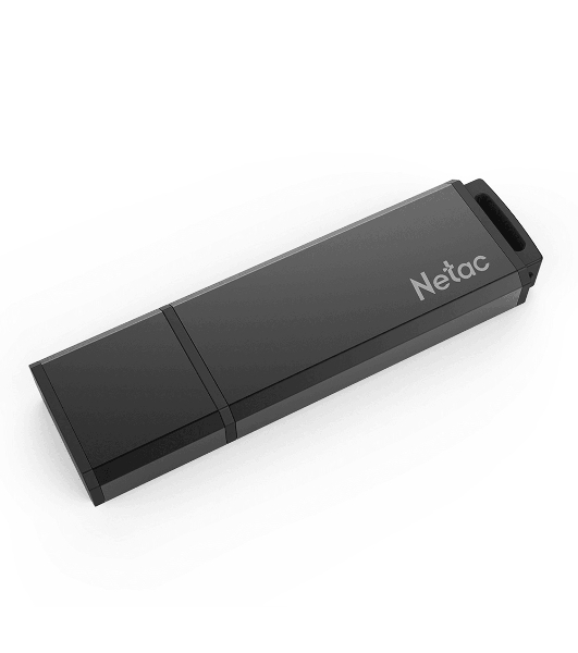 Флешка USB Netac U351 (NT03U351N-064G-20BK), 64Gb, USB 2.0, R/W 25/10, черный