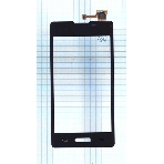 Сенсорное стекло (тачскрин) для LG Optimus L5 II E450 E460, черное, фото4