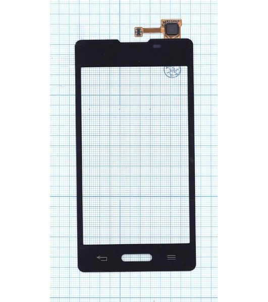 Сенсорное стекло (тачскрин) для LG Optimus L5 II E450 E460, черное