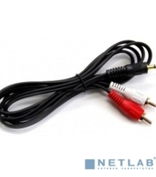 Кабель аудио (3.5мм Jack M -2xRCA M)3м Exegate, позолоченные разъемы