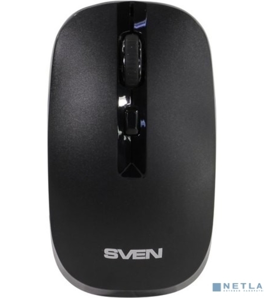 Мышь беспроводная SVEN RX-260W черный, 1600 dpi, радиоканал, USB, кнопки - 4