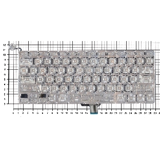 Клавиатура для ноутбука Apple Macbook A1342 2009/2010 белый 13,3' плоский Enter