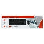 Комплект клавиатура+мышь Gembird KBS-8002 беспроводной, USB, 1000 DPI, чёрный, фото6