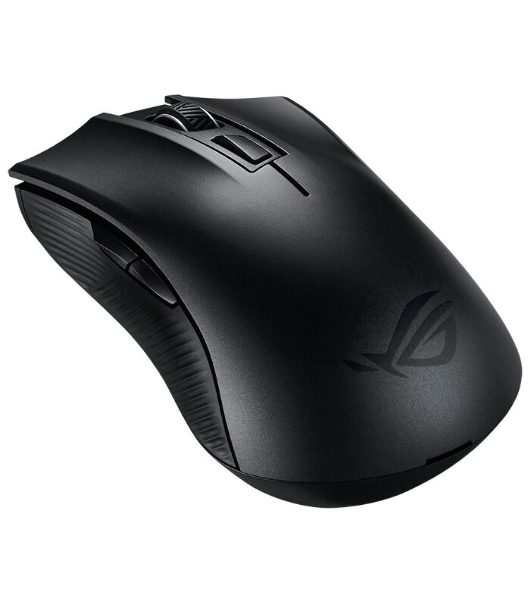 Мышь беспроводная ASUS ROG Strix Carry черный, 7200 dpi, радиоканал, Bluetooth, USB, кнопки - 6