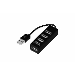 Разветвитель USB Rexant на 4 порта черный, фото 1