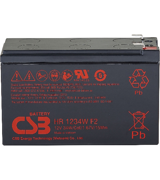 Батарея CSB HR 1234W (12V, 9Ah) клеммы F2