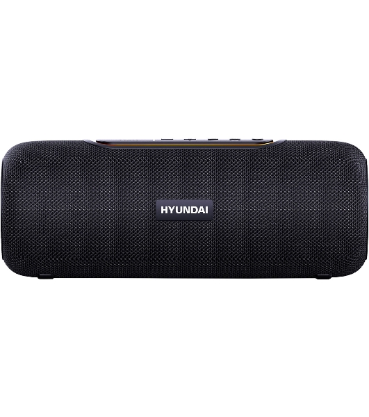 Колонка портативная Hyundai H-PS1021 черный/черный 25 Вт 1.0 BT 10м 1500mAh