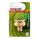 Адаптер латунный Palisad 3/4'-1', внутренняя резьба, с переходником, фото3