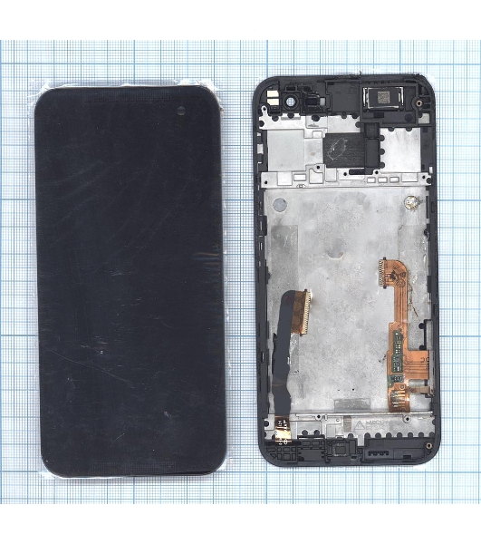 Дисплей для HTC Butter для fly 2 черный с рамкой