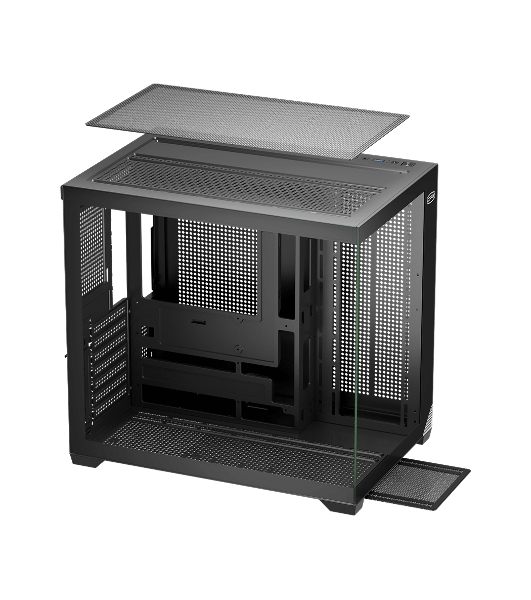 Компьютерный корпус без блока питания PCCooler C3T700 BK, Midi-Tower, TG, no fans, 1xUSB-A 3.0 + 1xUSB-A 2.0 + 1xUSB-C, ATX, mATX, mITX черный