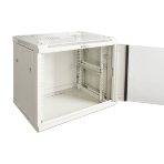 Шкаф коммутационный Lanmaster Pro (TWT-CBWPG-15U-6X4-GY) настенный 15U 600x450 мм пер. дв. стекл 60 кг серый 350 мм 768 мм IP20 металл, фото5