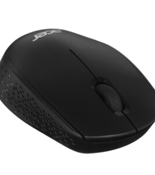 Мышь беспроводная Acer OMR020 черный, 1200 dpi, радиоканал, USB, кнопки - 3