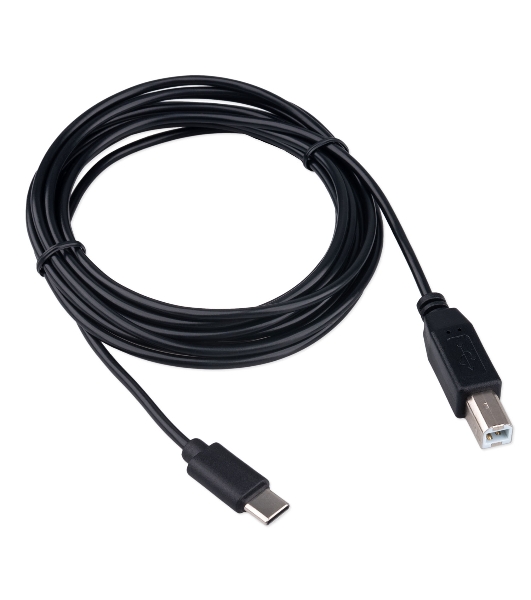 Кабель USB2.0 Гарнизон GCC-USB2-CMBM-3M, Type-C/BM, медь, 3м, черный, пакет