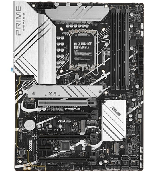 Материнская плата ASUS PRIME Z790-P WIFI, LGA 1700, Intel Z790, 4xDDR5, 4xSATA, 3xM.2 PCIe 4.0 x4, 1xPCIe 5.0 x16, 3xPCIe x4, 1xPCIe x1, 1xHDMI, 1xDP, 1xUSB-C 3.2 Gen 2, 1xUSB 3.2 Gen 2, 2xUSB 3.2 Gen 1, 4xUSB 2.0, 1x 2.5Gb LAN, 3x3.5 мм, 7.1, ATX