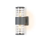 Светильник Ambrella light ST2523/2 GR/CL серый/прозрачный IP54 E27/2 max 40W 305*110*155, фото5