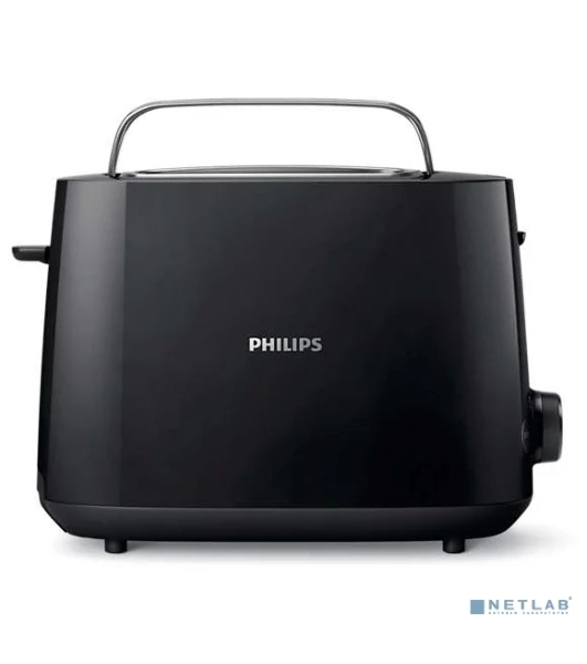 Тостер Philips HD2581/90 черный, 830 Вт, 2 слота