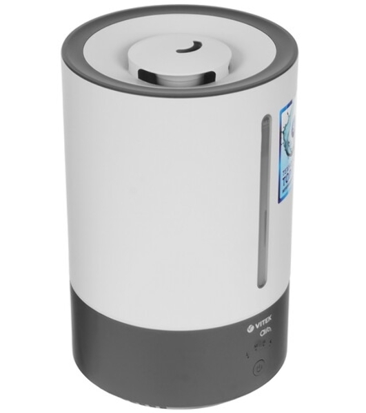 Увлажнитель воздуха Vitek VT-2346(MC) белый/серый, 30 м², 5 л