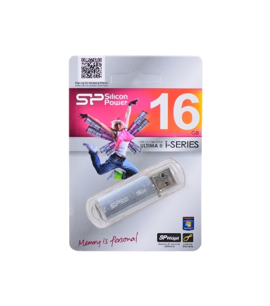 Флешка USB 16Gb Ultima II-I Series SP016GbUF2M01V1S USB 2.0 серебристый