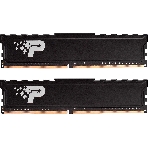 Оперативная память Patriot Signature Premium, DDR4, 16GB (2x8 GB), 2666 MHz, CL19, DIMM, радиатор, черный, фото 1
