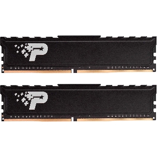 Оперативная память Patriot Signature Premium, DDR4, 16GB (2x8 GB), 2666 MHz, CL19, DIMM, радиатор, черный