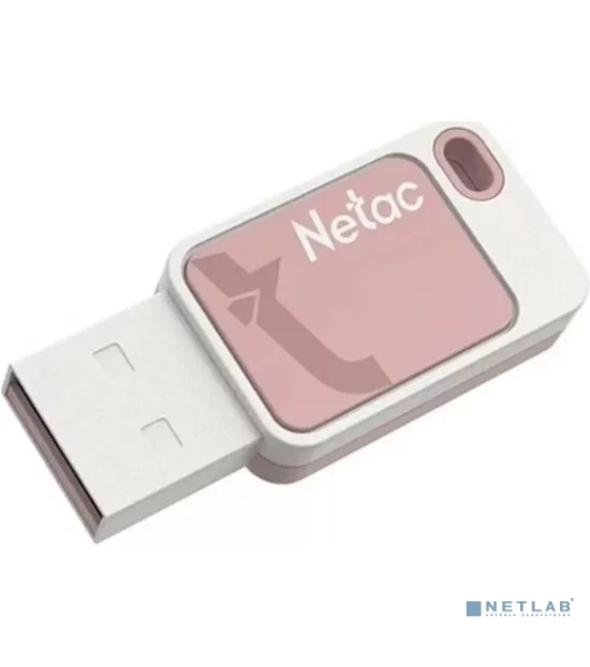 Флешка USB Netac UA31 (NT03UA31N-008G-20PK), 8Gb, USB 2.0, R/W 110/45, розовый/белый