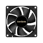 Вентилятор для корпуса ExeGate EX08020S3P-24 черный, 80 мм, 3900 об/мин, 41.2 дБ, 3 pin, фото3