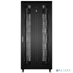 Шкаф серверный напольный Cabeus, IP20, 42U, 2055х800х1000 мм (ВхШхГ), дверь: перфорация, боковая панель: сплошная, разборный, черный, фото3