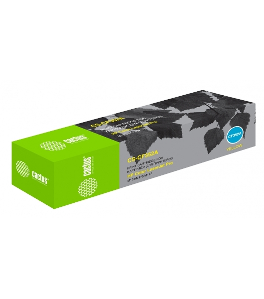 Картридж лазерный Cactus CS-CF352A желтый (1000 стр.) для HP M176/M177