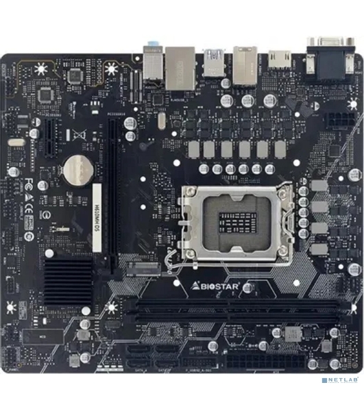 Материнская плата Biostar H610MH D5, LGA 1700, Intel H610, 2xDDR5, 4xSATA, 1xM.2 PCIe 3.0 x4, 1xPCIe 4.0 x16, 1xPCIe x1, 1xHDMI, 1xVGA, 1x 1Gb LAN, 4xUSB-A 2.0, 2xUSB 3.2 Gen 1, 3x3.5 мм, mATX