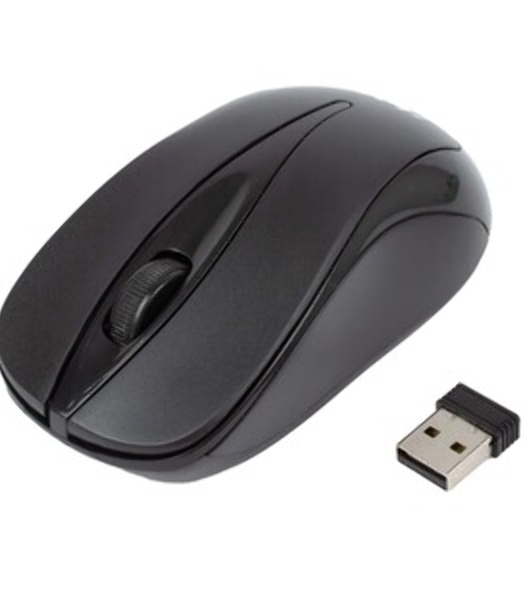 Мышь беспроводная HIPER HOMW-061 черный, 1000 dpi, радиоканал, USB, кнопки - 3
