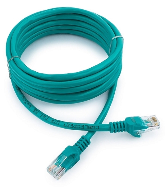 Патч-корд UTP Cablexpert cat.5e, 3м, литой, многожильный, зеленый