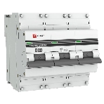 Выключатель автоматический модульный 3п D 80А 10кА ВА 47-100 PROxima EKF mcb47100-3-80D-pro, фото 1