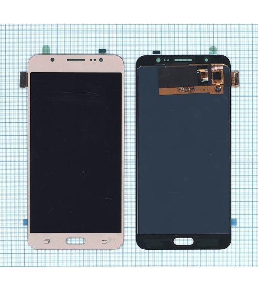 Дисплей для Samsung Galaxy J7 (2016) SM-J710F (TFT) золотистый