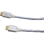 Кабель аудио-видео Cactus CS-HDMI.2.1-1 HDMI (m)/HDMI (m) 1м. позолоченные контакты серебристый, фото2
