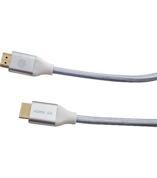 Кабель аудио-видео Cactus CS-HDMI.2.1-1 HDMI (m)/HDMI (m) 1м. позолоченные контакты серебристый