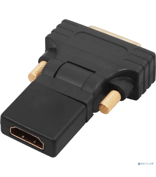 Переходник штекер Rexant DVI-D - гнездо HDMI, поворотный