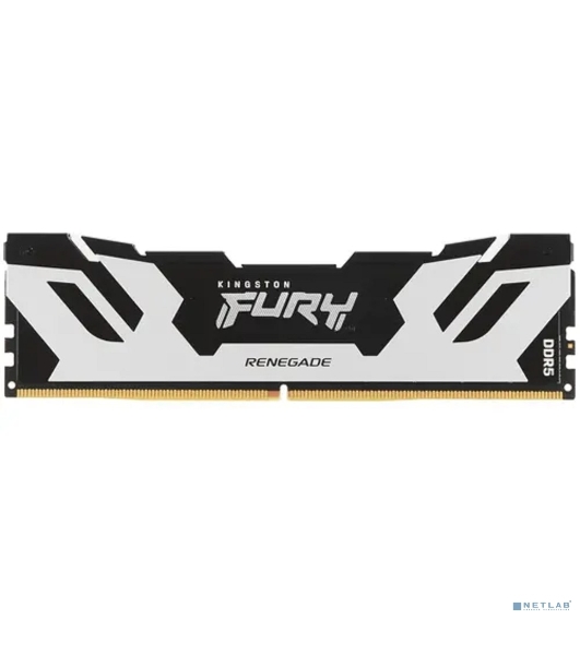Оперативная память Kingston Fury Renegade, DDR5, 48Gb (1x48GB), 6000MHz, CL32, DIMM, с радиатором, серебристый