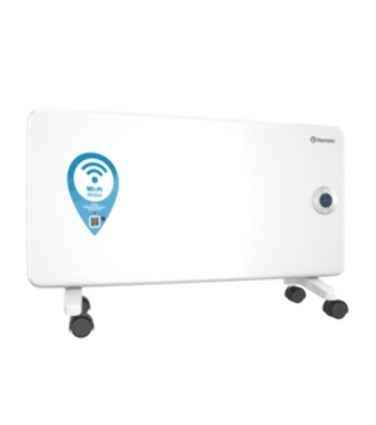 Конвектор электрический Thermex Frame 1500E белый, 1500 Вт, 20 м2, термостат, дисплей