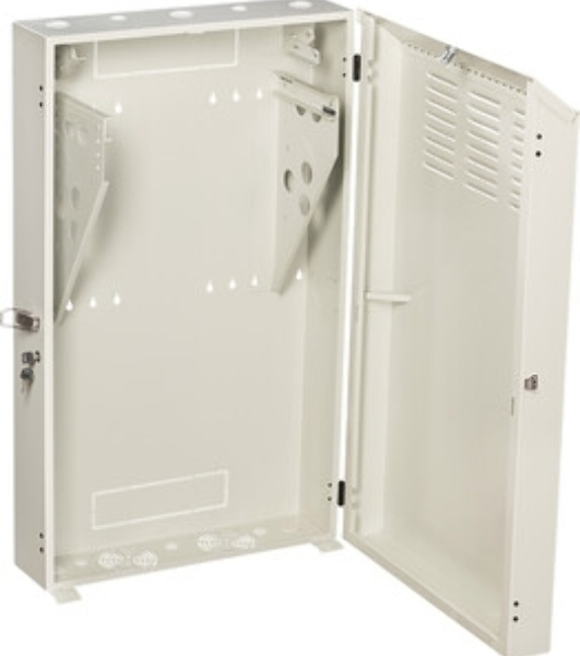Шкаф коммутационный Lanmaster (TWT-CBVRT-5U-6X7-GY) настенный 5U 650x250 мм пер. дв. металл направл. под винты 68 кг серый 741 мм