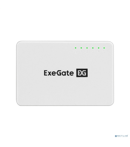 Коммутатор ExeGate EDGS-1005С, 5×1 Гбит/с, неуправляемый