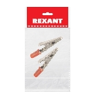 Зажим крокодил Rexant, длина 53 мм, ток 15A, 2 шт., пакет БОПП, фото2