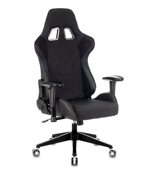 Кресло Бюрократ VIKING 4 AERO BLACK EDITION черный, экокожа, 120 кг, механизм качания