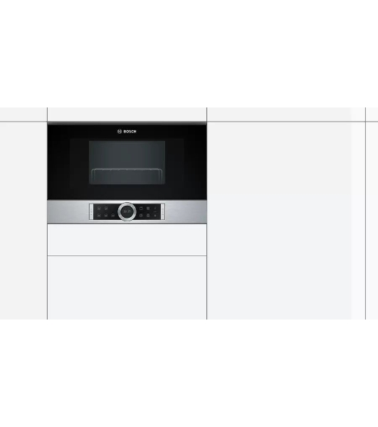 Микроволновая печь встраиваемая Bosch BEL634GS1M Series 8, 60х38 см, функция гриль, нерж.