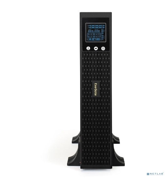 Источник бесперебойного питания Pure Sine Wave ExeGate SinePower UHB-3000.LCD.AVR.1SH.4C13.RJ.USB.2U 3000VA/2400W, LCD, AVR, 1*Schuko+4*C13, RJ45/11, USB, Rackmount 2U/Tower, металлический корпус, черный