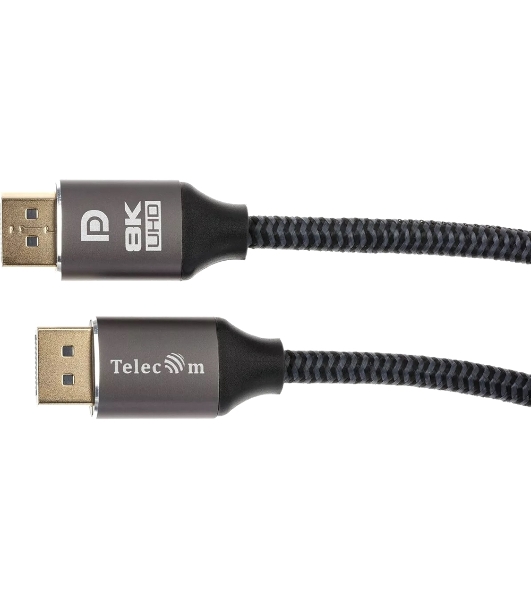 Кабель соединительный DP-DP 1.4V 8K@60Hz 2м, Telecom Pro TCG750-2M